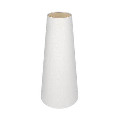 White Tall Tapered Lampshade