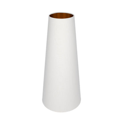 White Tall Tapered Lampshade