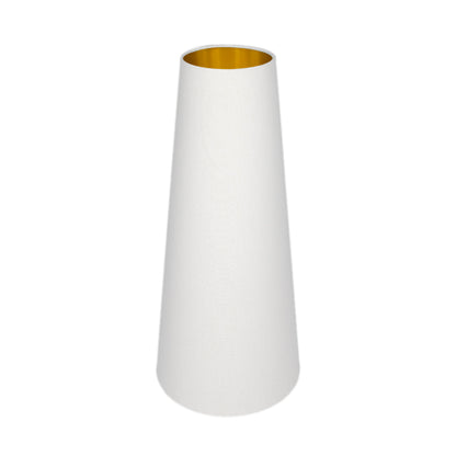 White Tall Tapered Lampshade