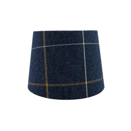 Winsford Navy Blue Tartan French Drum Lampshade